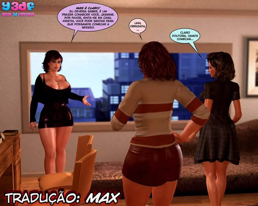 Traição Proibida: Família em Orgia Explícita de Sexo 3D nos Quadrinhos