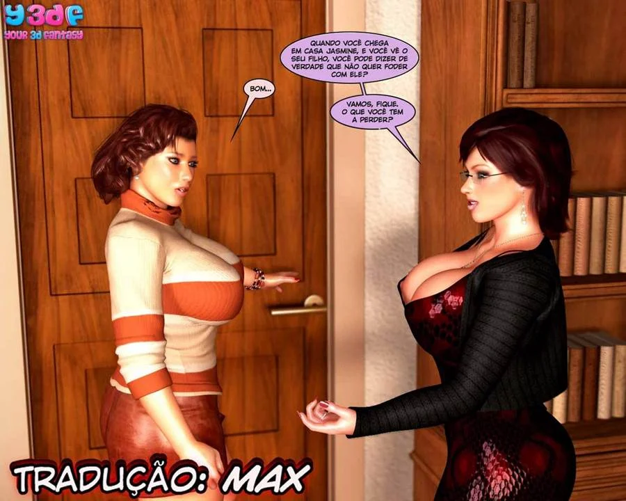 Traição Proibida: Família em Orgia Explícita de Sexo 3D nos Quadrinhos