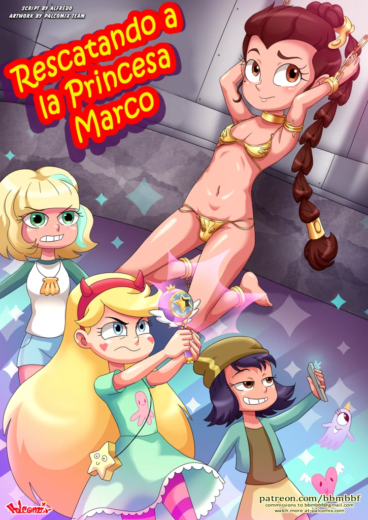Aventuras Explícitas da Princesa Marco em Perigo: Hentai Ardente em HQ