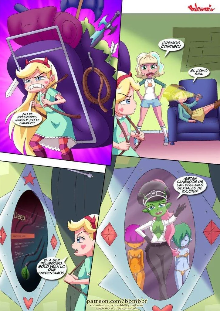 Aventuras Explícitas da Princesa Marco em Perigo: Hentai Ardente em HQ