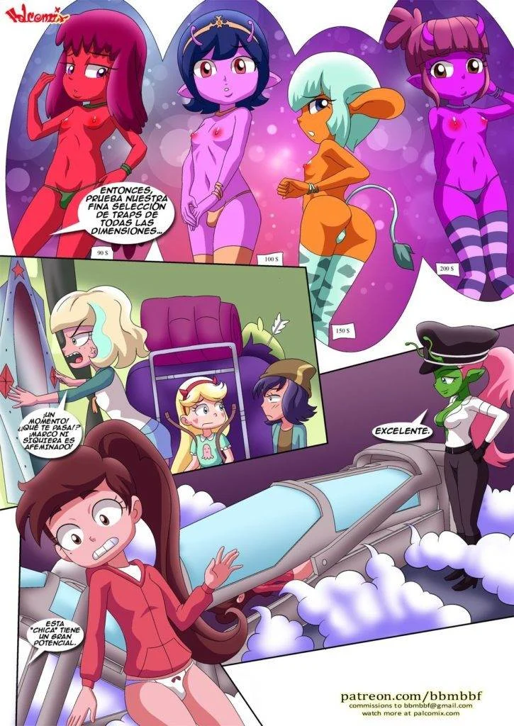Aventuras Explícitas da Princesa Marco em Perigo: Hentai Ardente em HQ