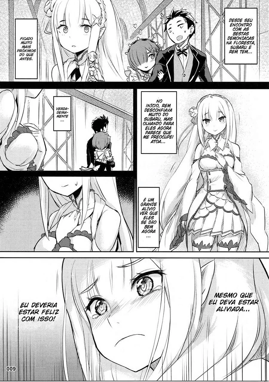 RE:Zero - Sexo Explícito com Emilia na História Proibida Pós-Conclusão