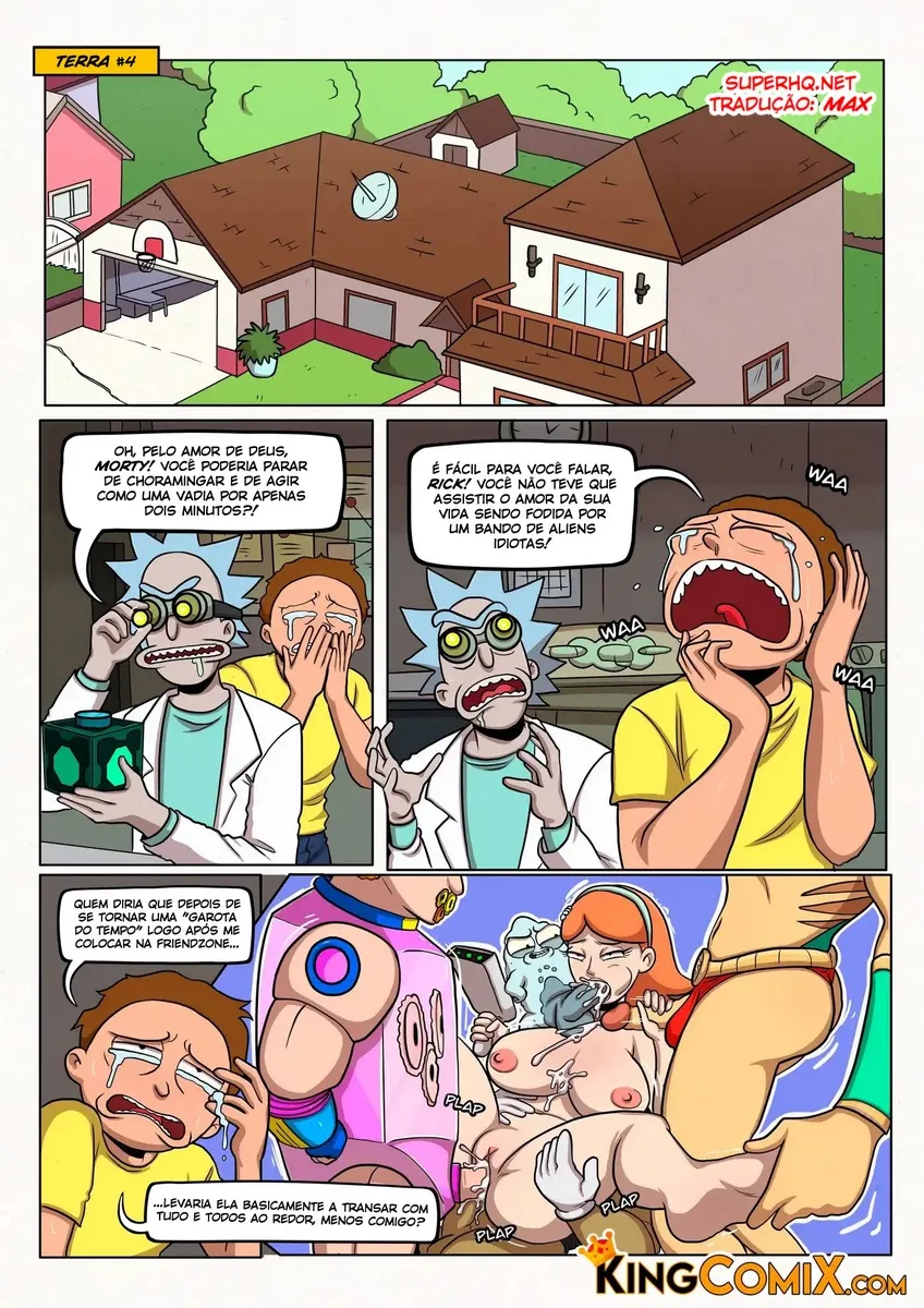 Rick e Morty: Hentai Explícito - Quadrinhos Proibidos de Sexo com Morty