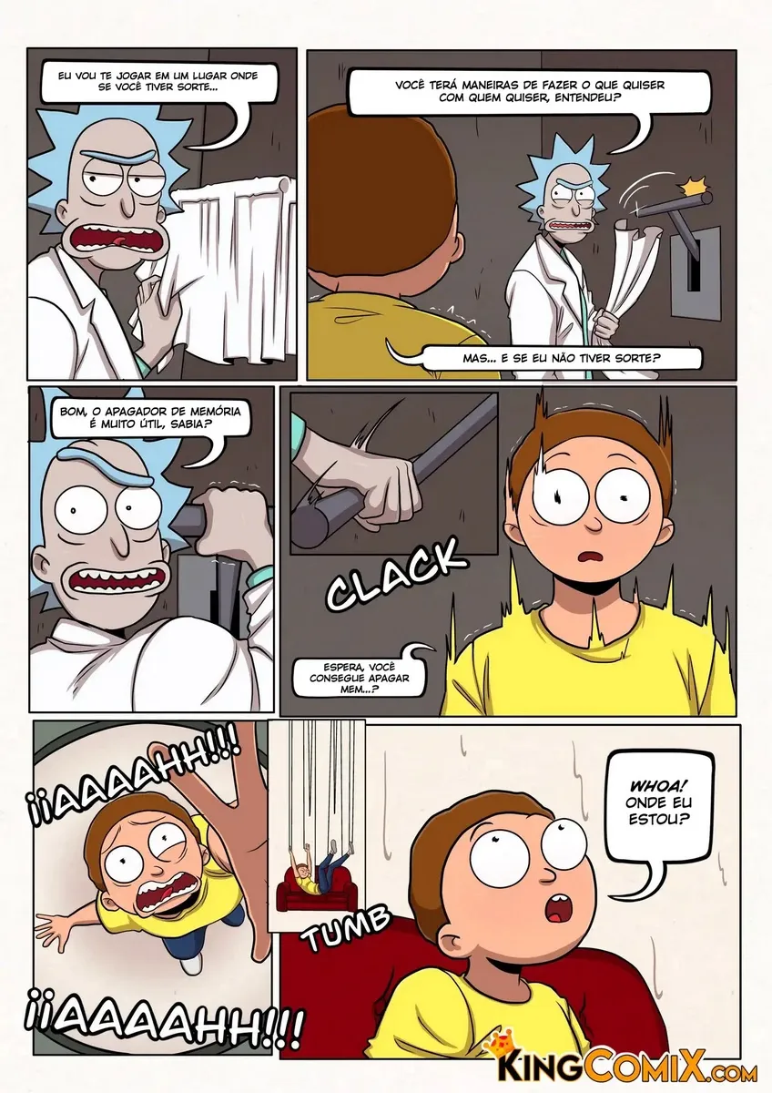 Rick e Morty: Hentai Explícito - Quadrinhos Proibidos de Sexo com Morty