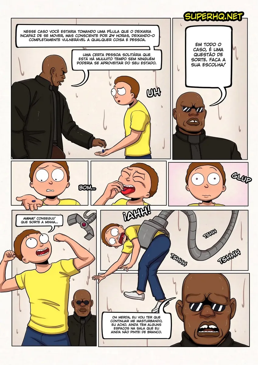 Rick e Morty: Hentai Explícito - Quadrinhos Proibidos de Sexo com Morty