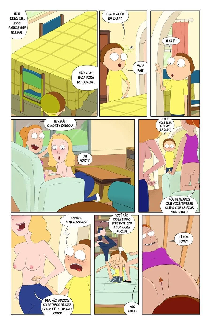 Rick e Morty em Sexo Proibido nos Quadrinhos da Dimensão X-69 Rick e Morty em Sexo Proibido nos Quadrinhos da Dimensão X-69