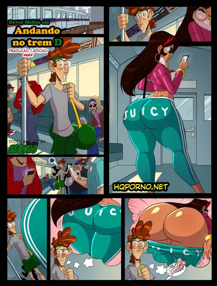 Cavalga o Trem do Tesão: Fodas Explícitas em HQ Proibida