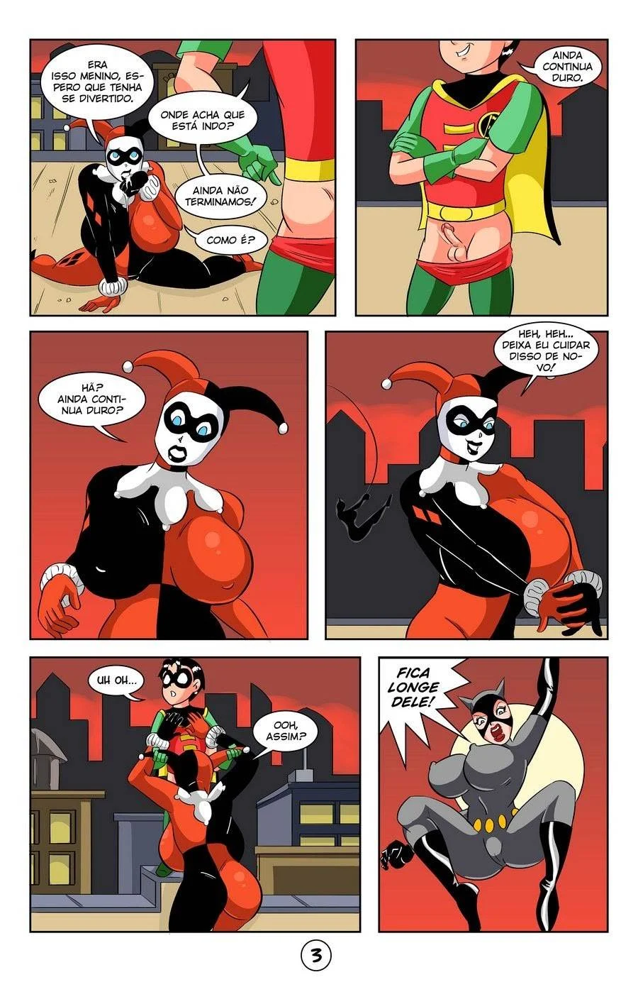 Robin, Arlequina e Mulher-Gato: As Heroínas Mais Safadas dos Quadrinhos em Cenas Explícitas