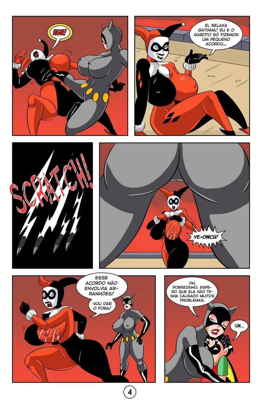 Robin, Arlequina e Mulher-Gato: As Heroínas Mais Safadas dos Quadrinhos em Cenas Explícitas