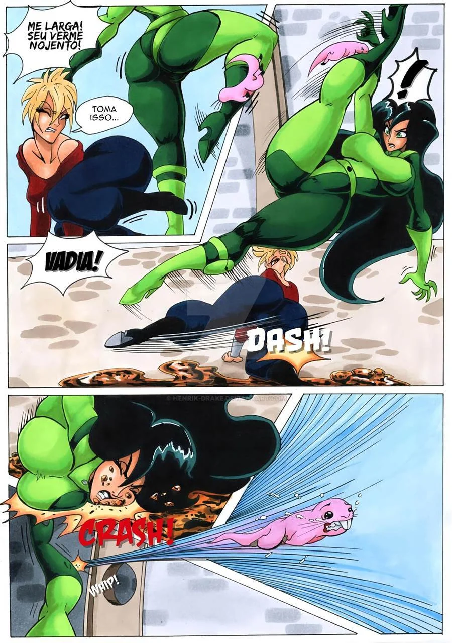 Ron Stoppable Domina Com Suas Novas Escravas Sexuais - HQ Explícita de Kim Possible