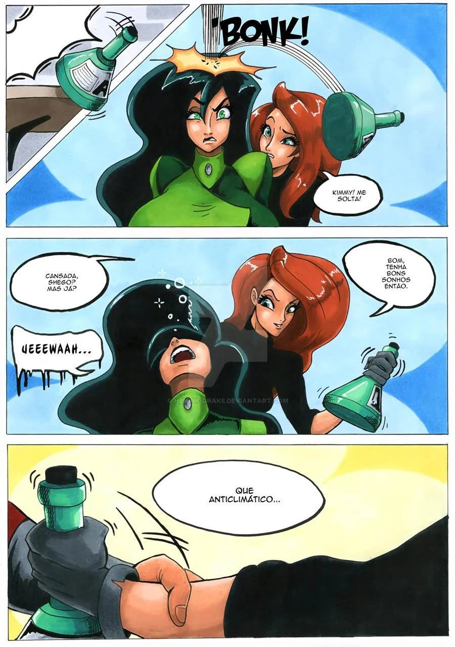 Ron Stoppable Domina Com Suas Novas Escravas Sexuais - HQ Explícita de Kim Possible