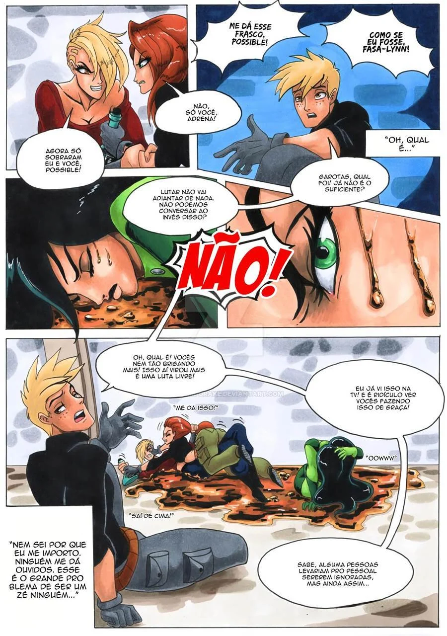 Ron Stoppable Domina Com Suas Novas Escravas Sexuais - HQ Explícita de Kim Possible