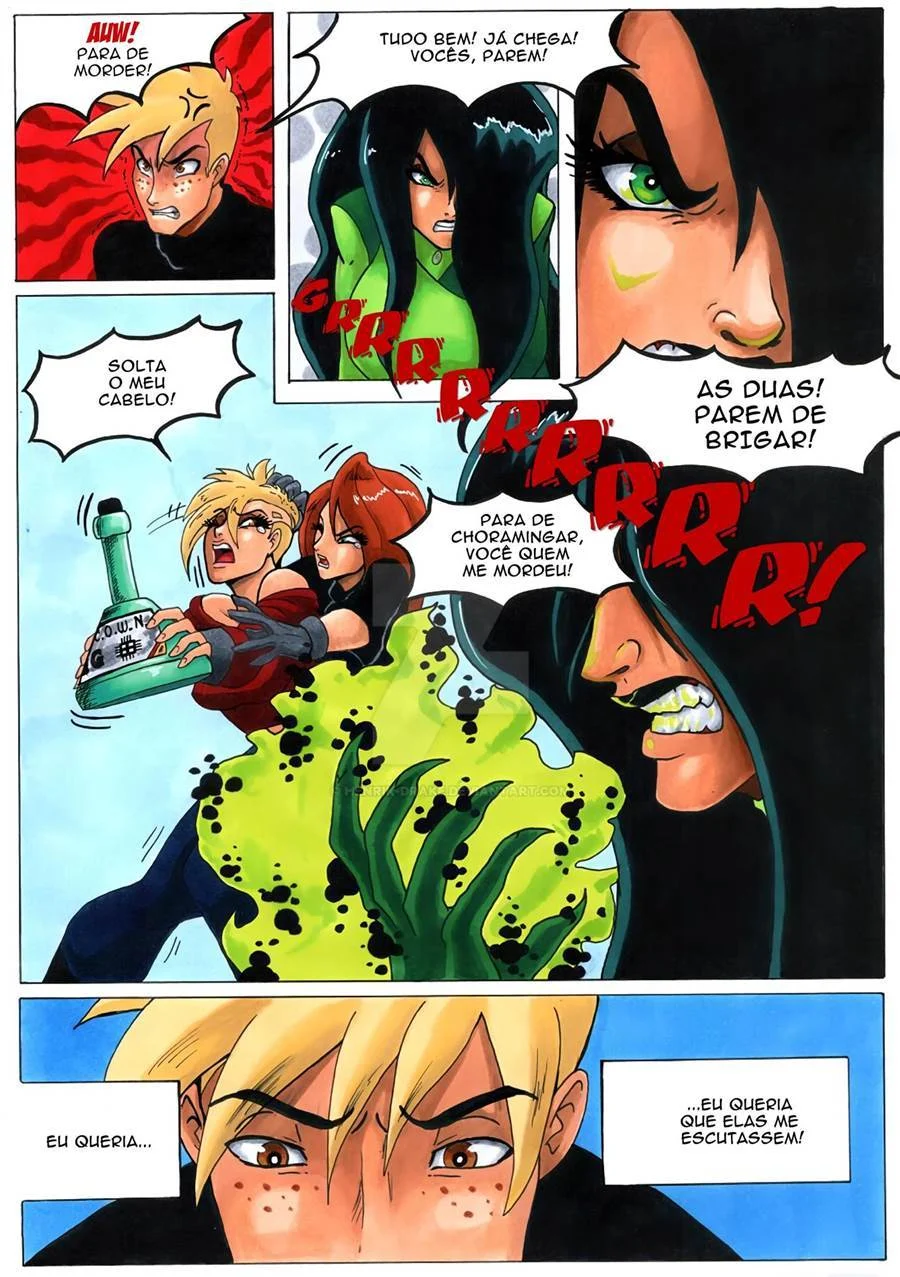 Ron Stoppable Domina Com Suas Novas Escravas Sexuais - HQ Explícita de Kim Possible