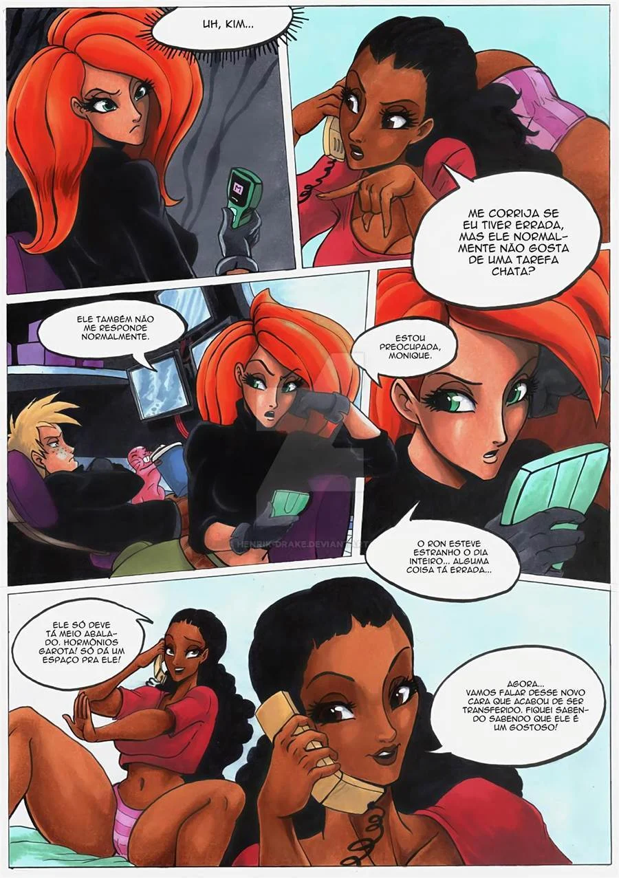 Ron Stoppable Domina Com Suas Novas Escravas Sexuais - HQ Explícita de Kim Possible