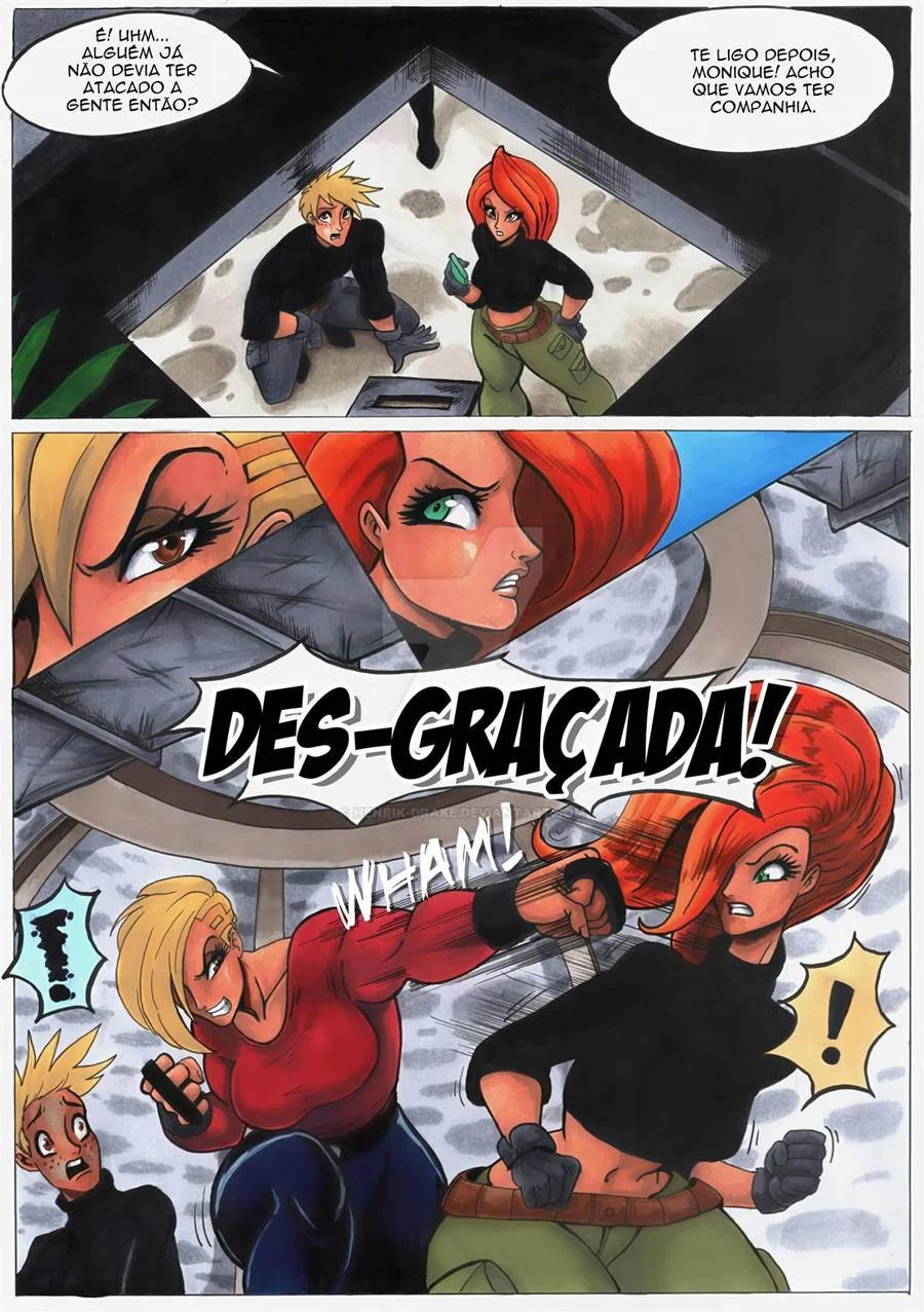 Ron Stoppable Domina Com Suas Novas Escravas Sexuais - HQ Explícita de Kim Possible