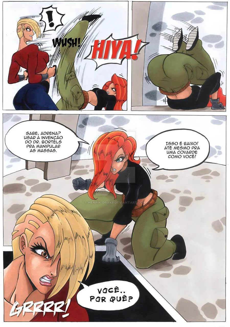 Ron Stoppable Domina Com Suas Novas Escravas Sexuais - HQ Explícita de Kim Possible
