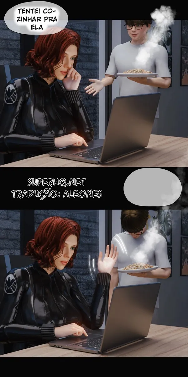 Vizinha Viúva Ensina Taras Proibidas em HQ Erótica 3D Explícita