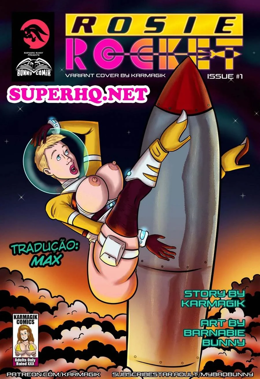 Rosie Rocket: Quadrinhos Eróticos Explícitos com Ação Quente e Surras de Prazer