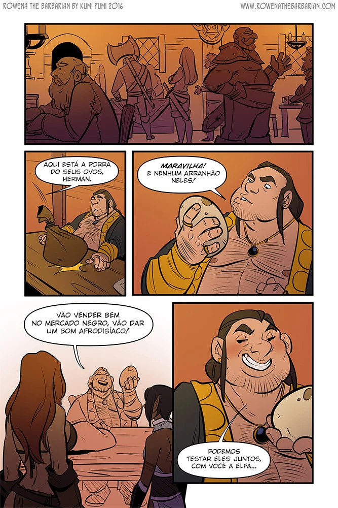 A feroz guerreira Rowena busca prazer selvagem em travesseiros quentes