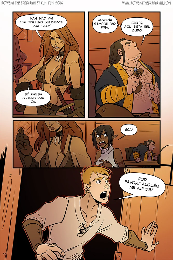 A feroz guerreira Rowena busca prazer selvagem em travesseiros quentes