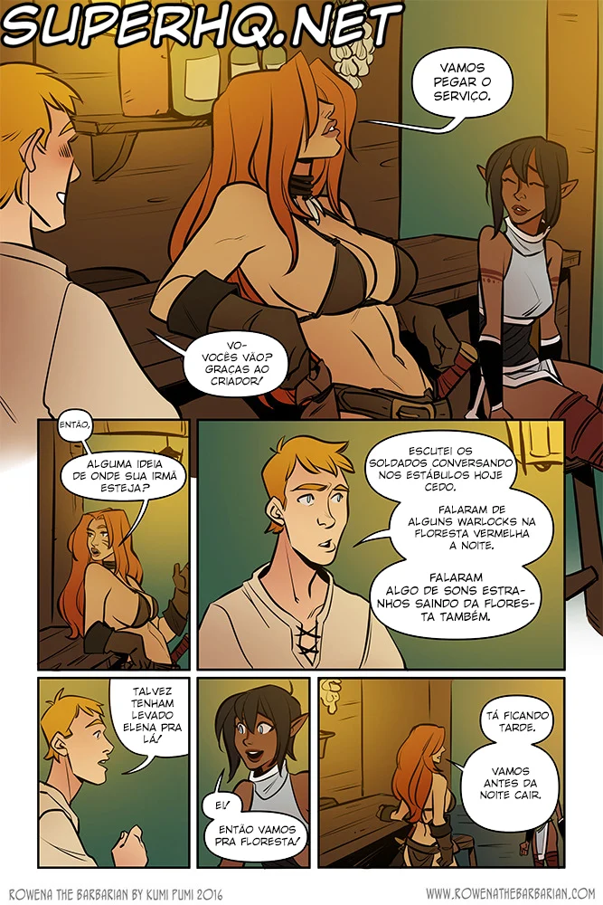 A feroz guerreira Rowena busca prazer selvagem em travesseiros quentes