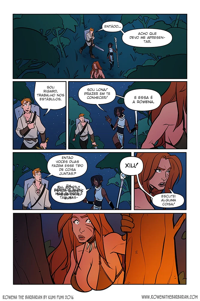 A feroz guerreira Rowena busca prazer selvagem em travesseiros quentes