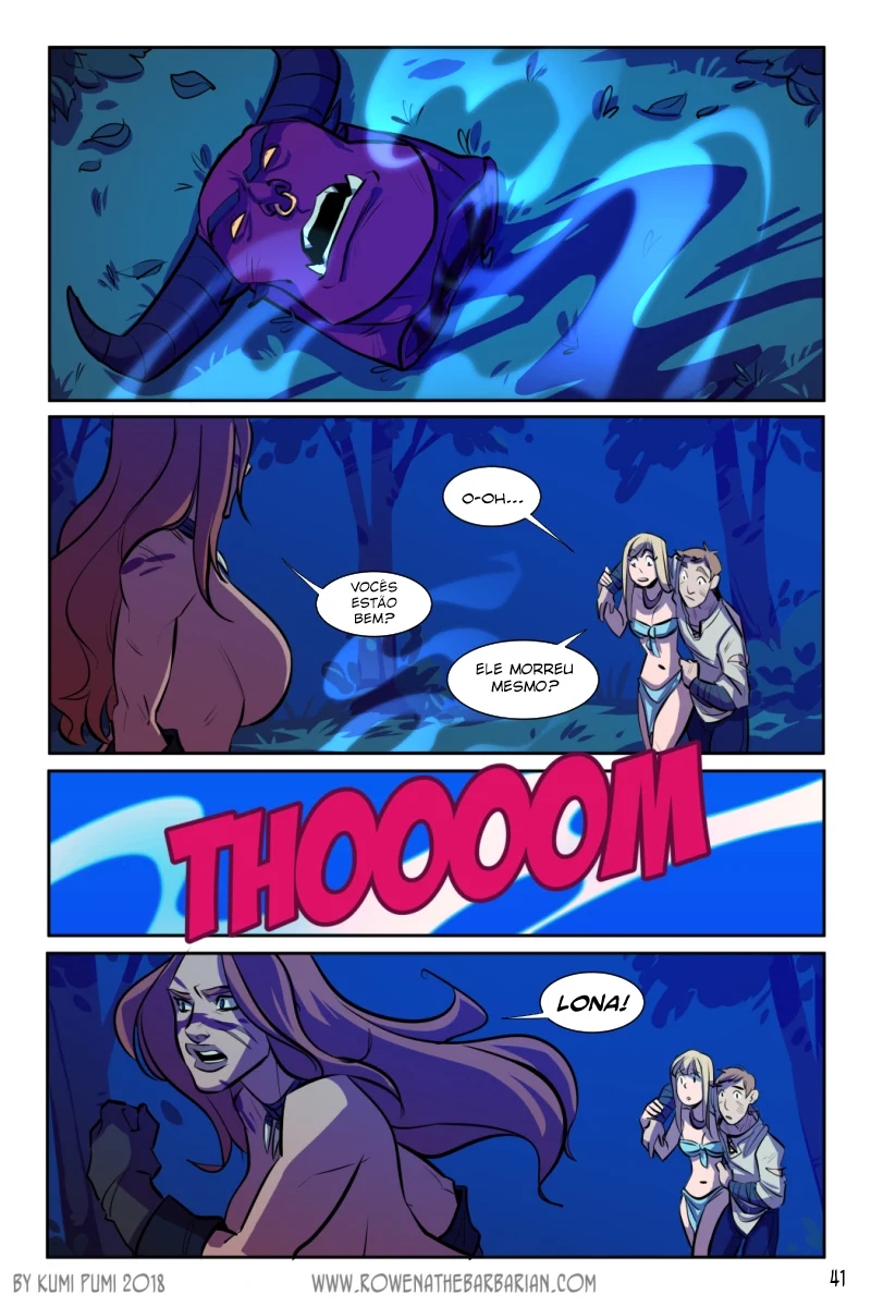 A feroz guerreira Rowena busca prazer selvagem em travesseiros quentes