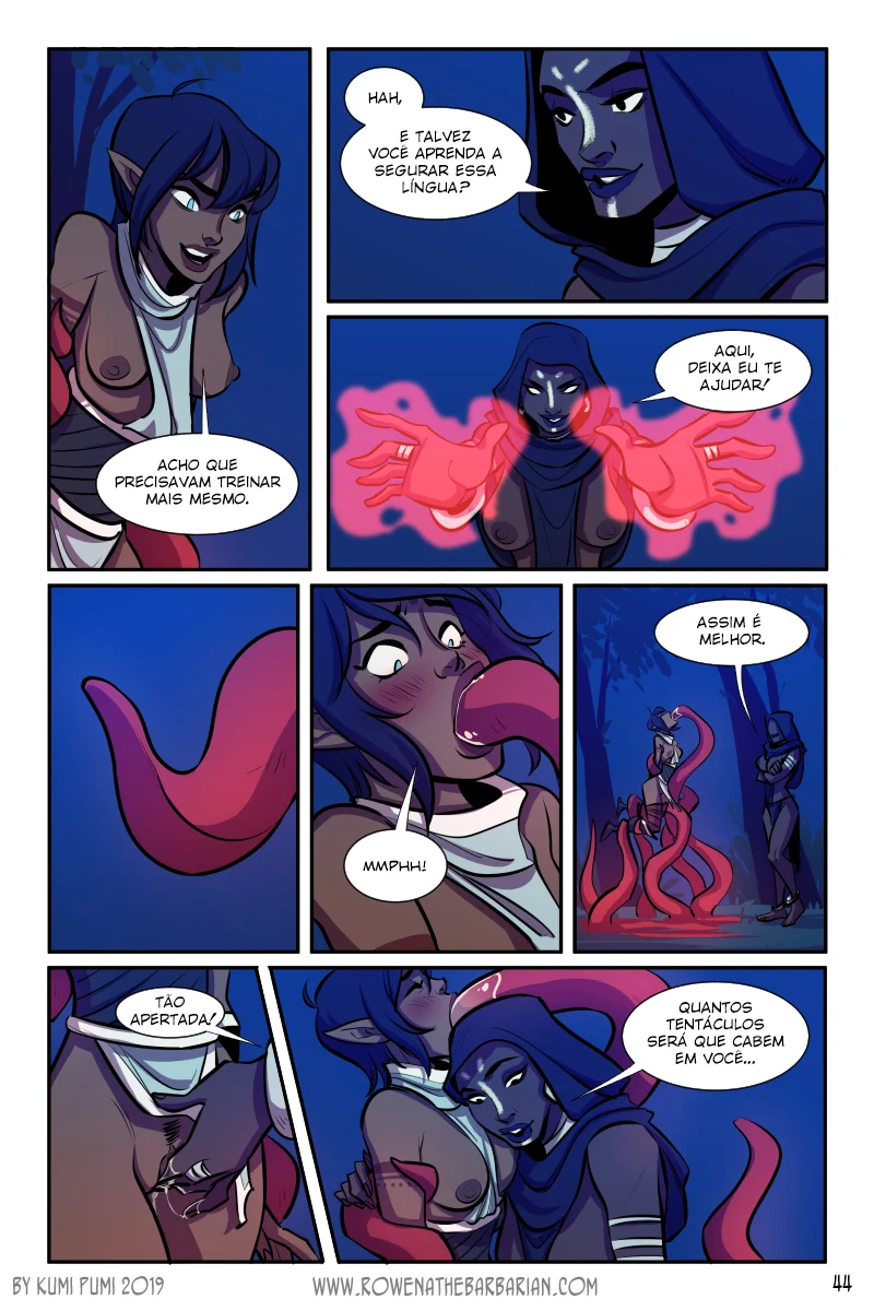 A feroz guerreira Rowena busca prazer selvagem em travesseiros quentes