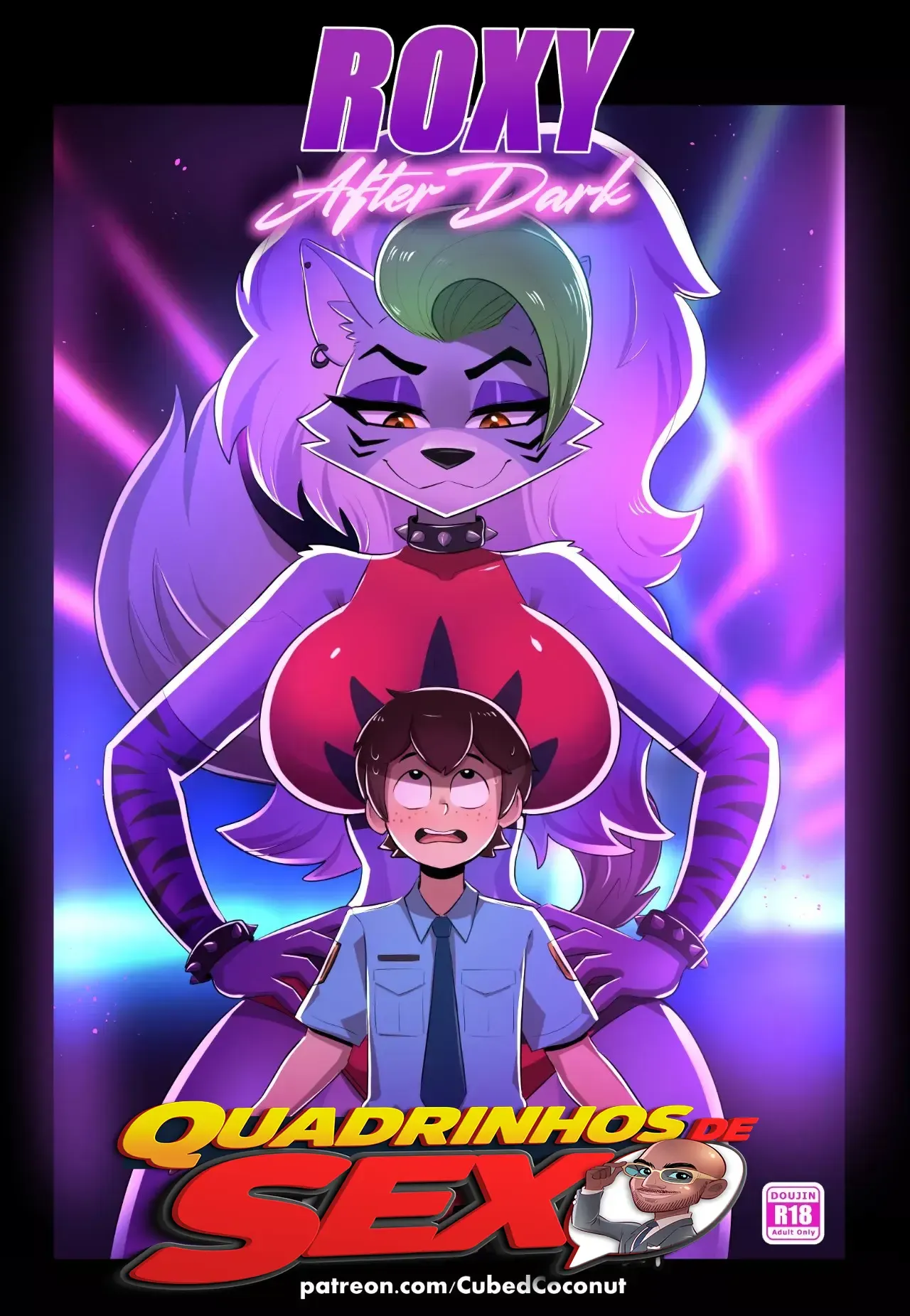 Namorada Perversa na Escuridão: HQs Eróticas Explícitas de Sexo com Furry