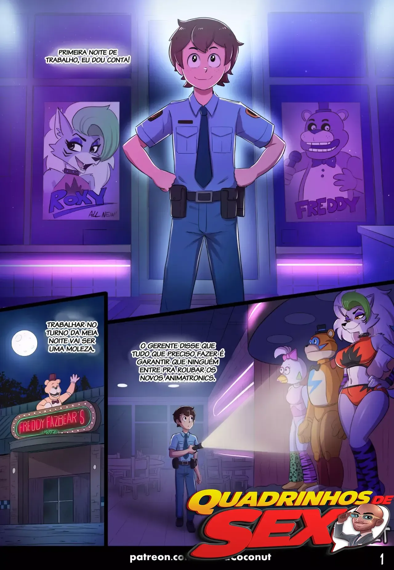 Namorada Perversa na Escuridão: HQs Eróticas Explícitas de Sexo com Furry