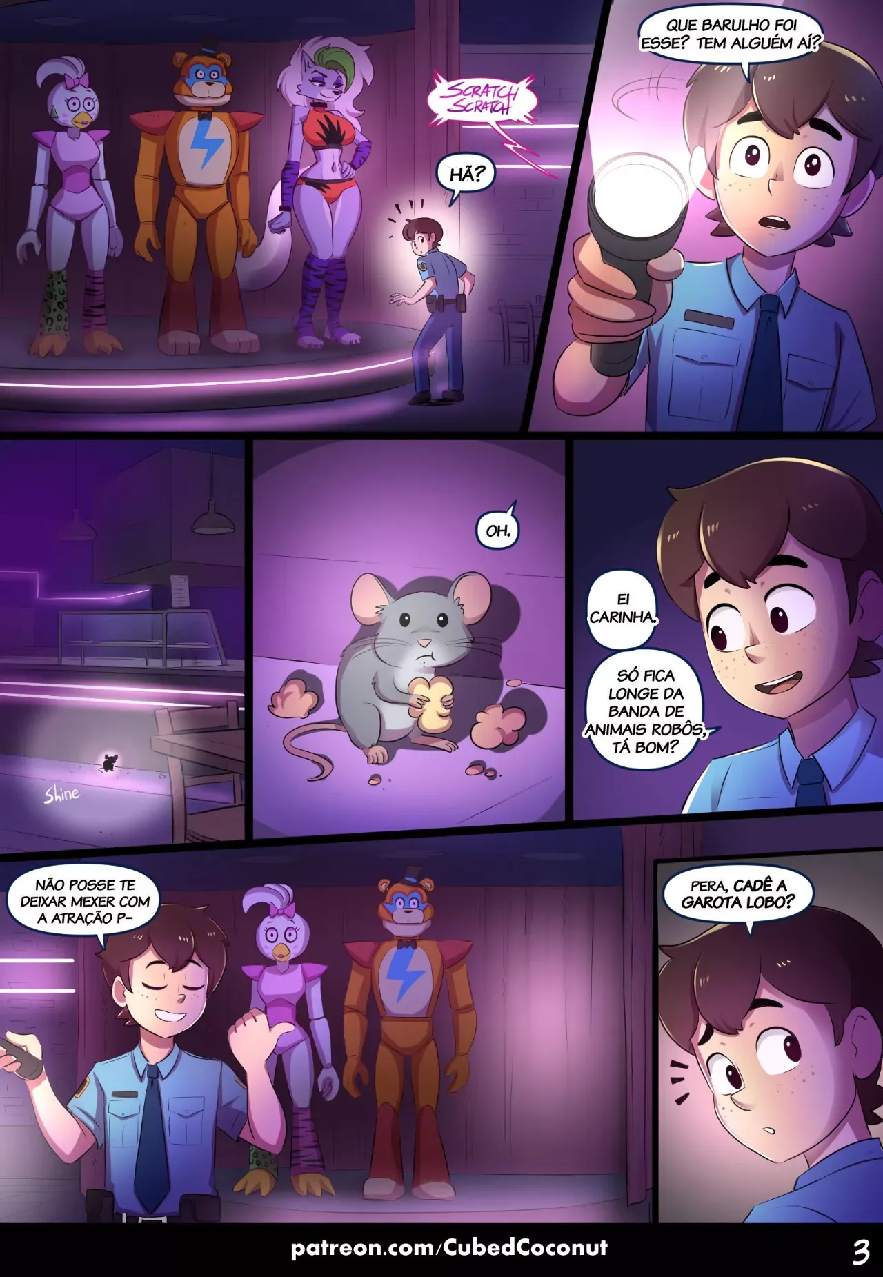 Namorada Perversa na Escuridão: HQs Eróticas Explícitas de Sexo com Furry