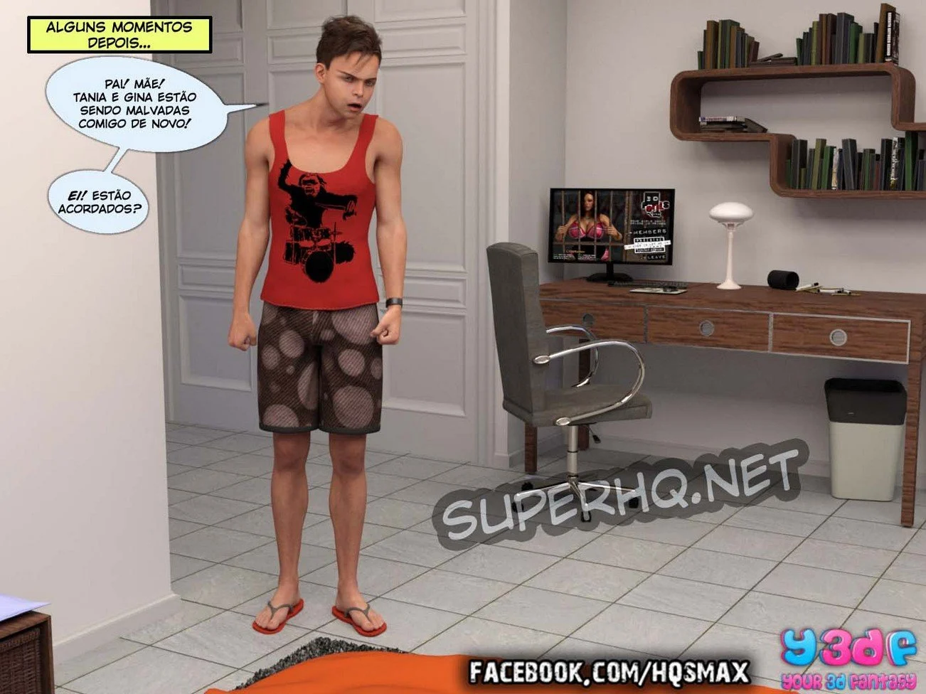 Safadeza em Quadrinhos 3D: Tesão Explícito e Cenas Quentes