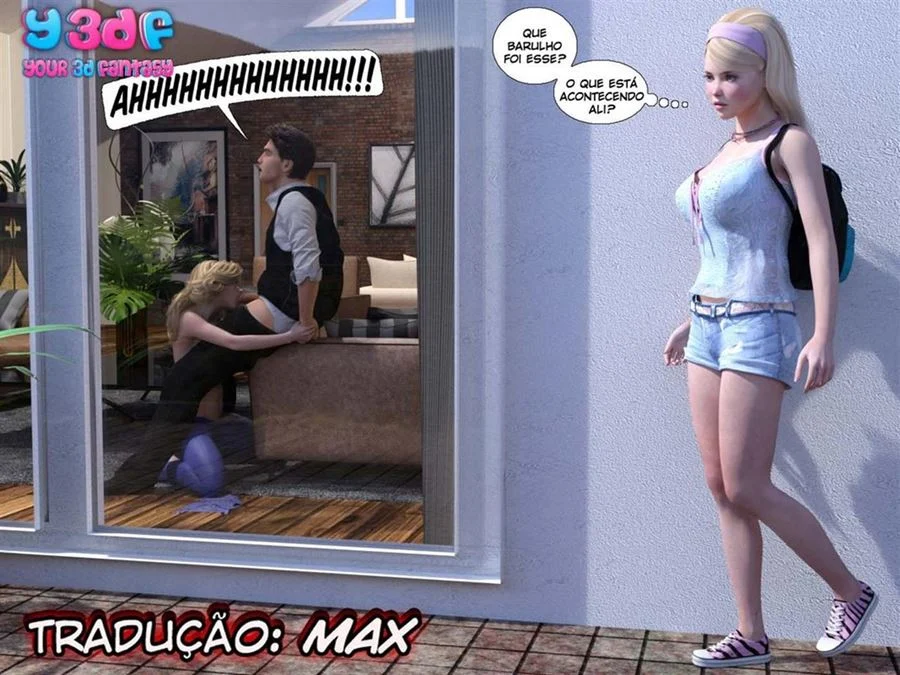 Orgia Família: Pai Fode a Filha sem Limites | Hentai 3D Explícito
