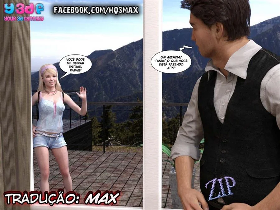 Orgia Família: Pai Fode a Filha sem Limites | Hentai 3D Explícito