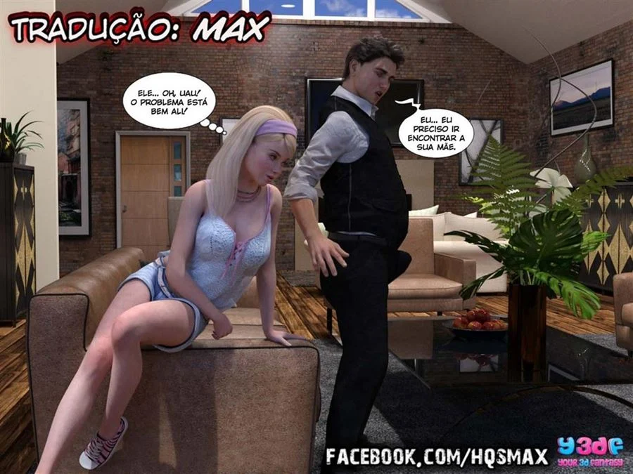 Orgia Família: Pai Fode a Filha sem Limites | Hentai 3D Explícito