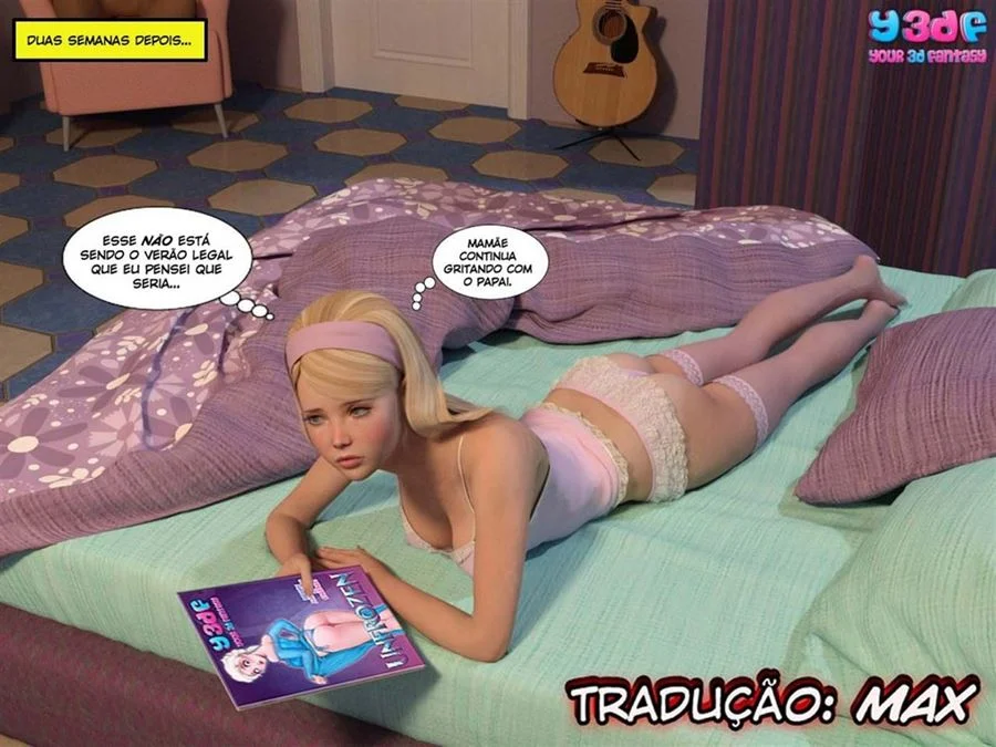 Orgia Família: Pai Fode a Filha sem Limites | Hentai 3D Explícito