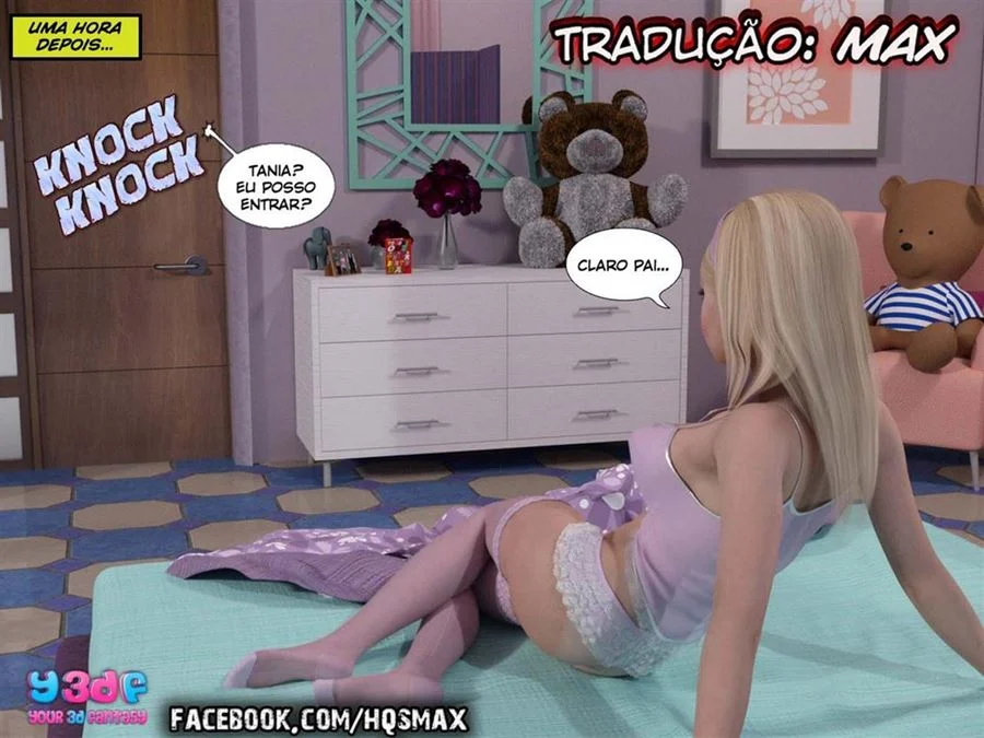 Orgia Família: Pai Fode a Filha sem Limites | Hentai 3D Explícito