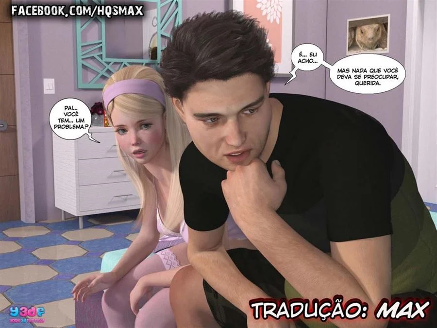 Orgia Família: Pai Fode a Filha sem Limites | Hentai 3D Explícito