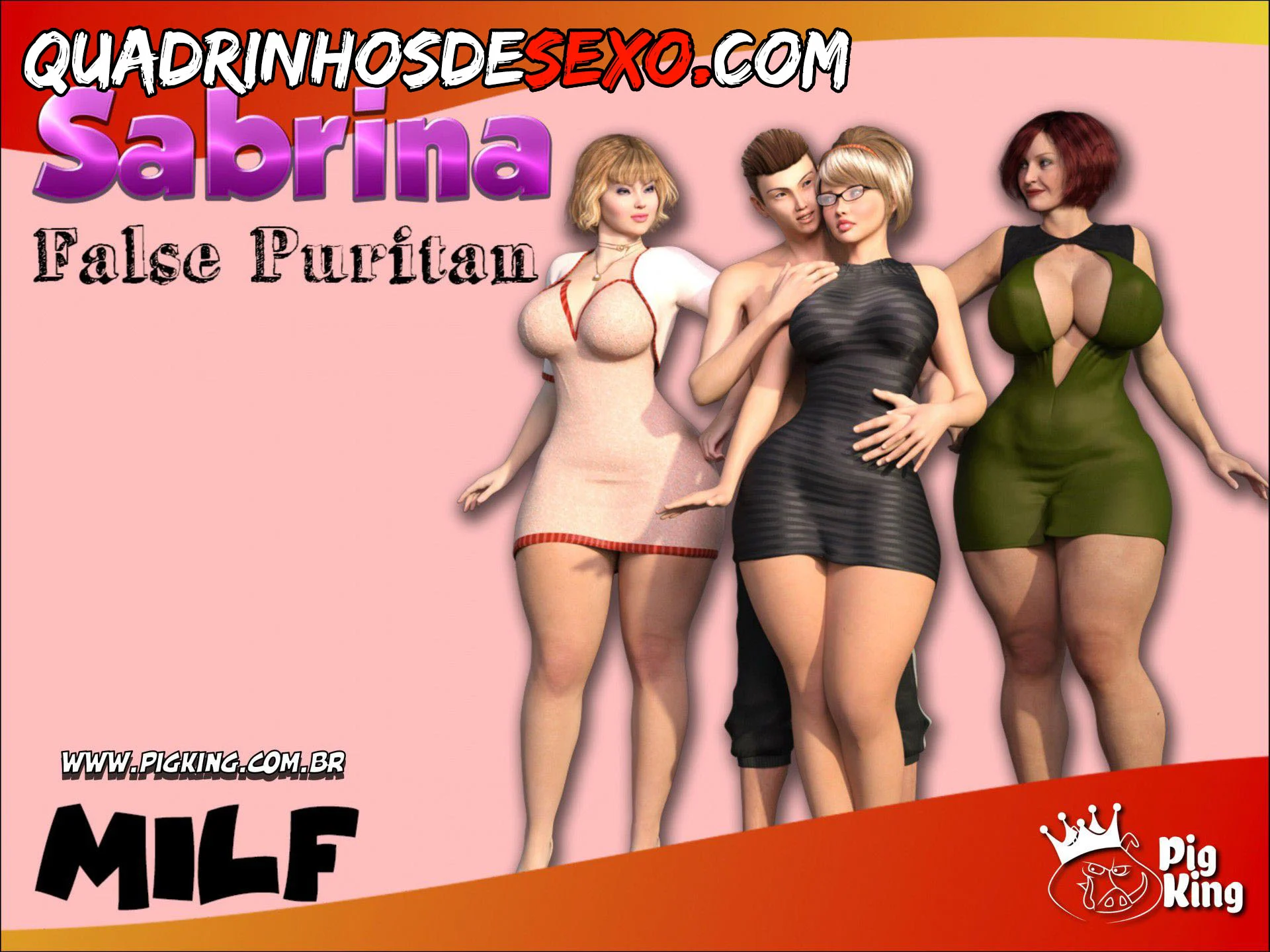 Safada Santinha: Sexo Explícito em HQ 3D com a Inocente Sabrina