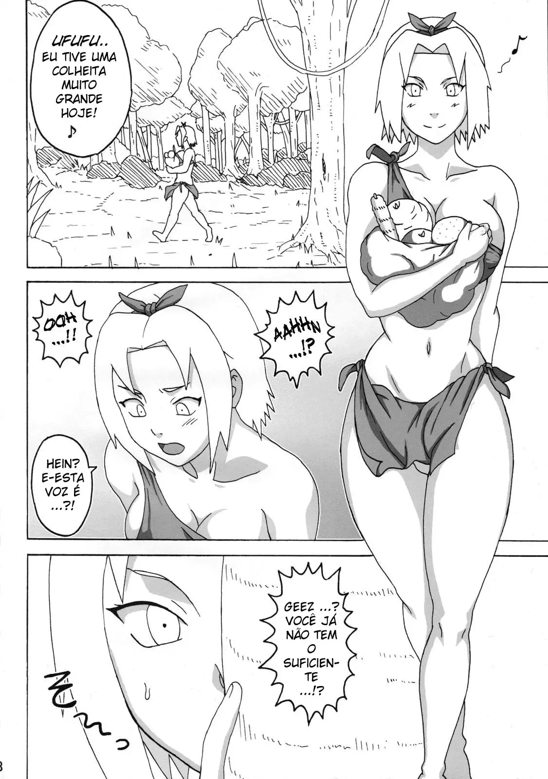 Jujutsu Safado - Naruto e Sakura Transando na Amazônia Proibida