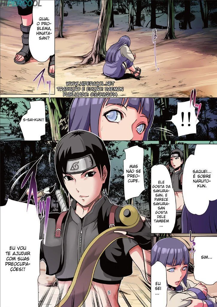 Hinata sendo comida sem piedade - Delírio em HQ