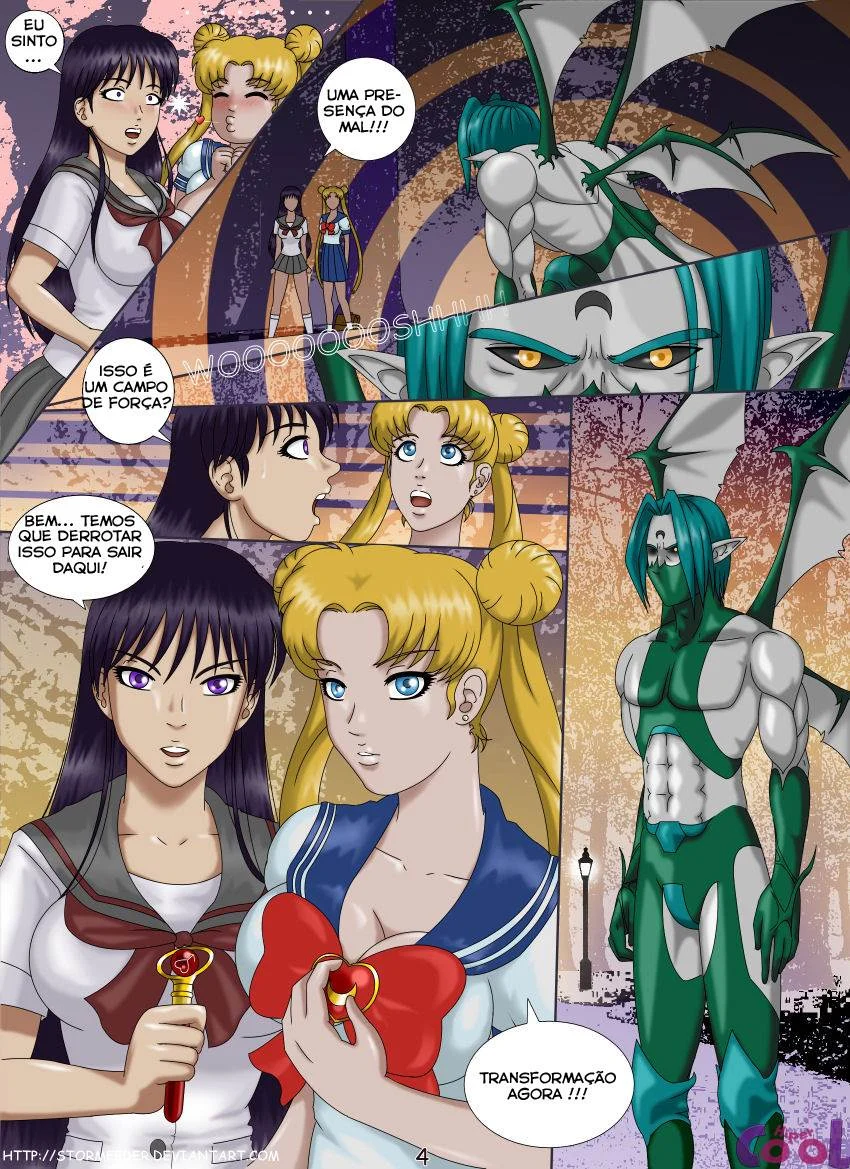 Sexo Explícito com as Sailor Scouts em Ação Proibida