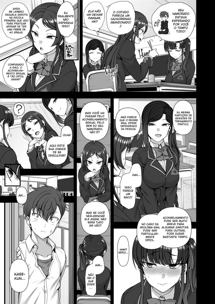 Instrutora Hipnotiza Alunas para Orgia Grávida Explícita