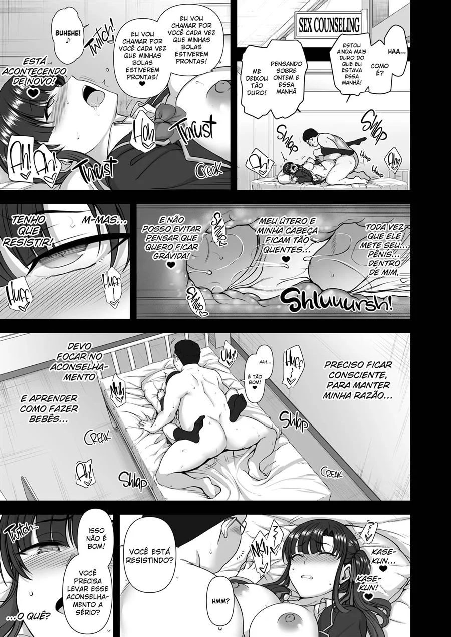 Instrutora Hipnotiza Alunas para Orgia Grávida Explícita