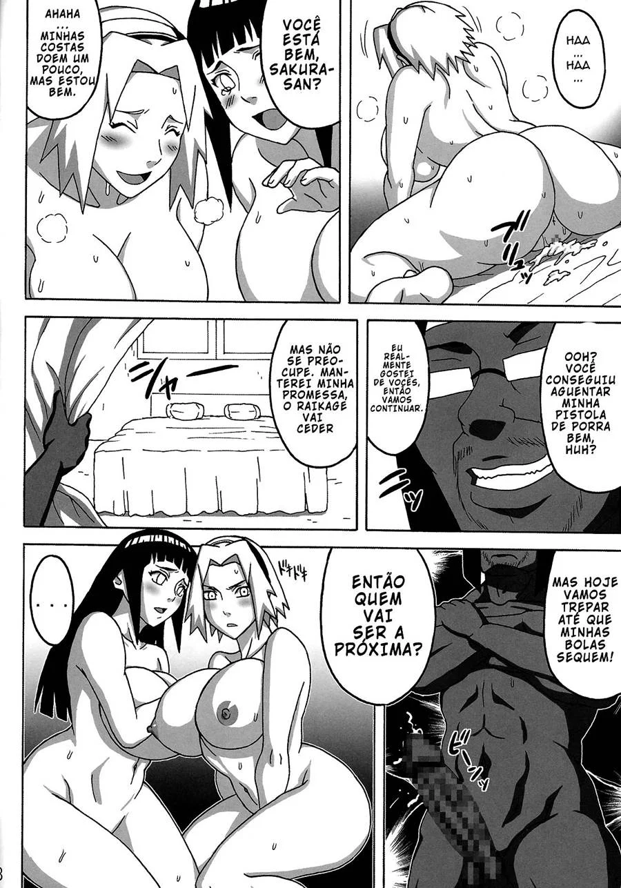 Cenas Nádegas de SakuHina: Quadrinhos Eróticos de Naruto no Limite