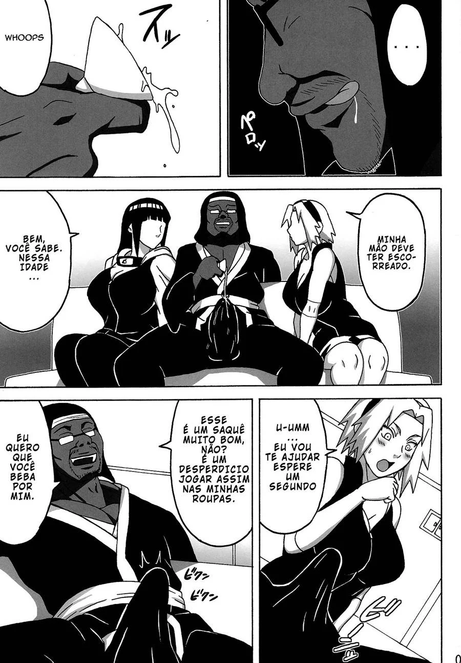Cenas Nádegas de SakuHina: Quadrinhos Eróticos de Naruto no Limite
