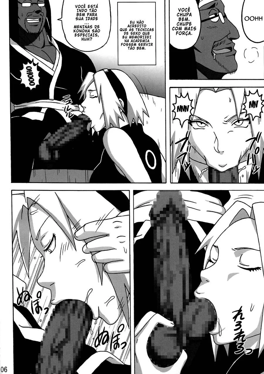 Cenas Nádegas de SakuHina: Quadrinhos Eróticos de Naruto no Limite