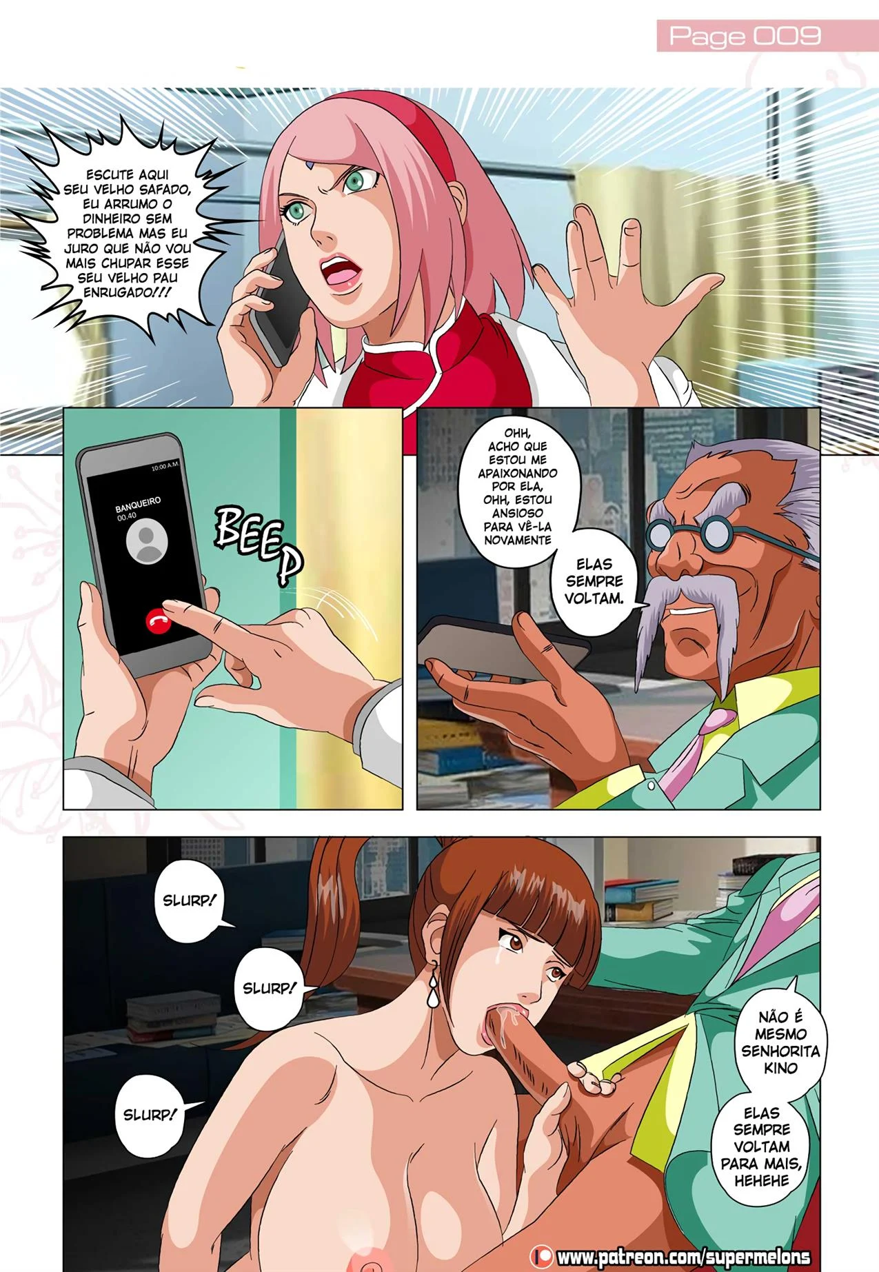 Sakura 2: A Ninja Safada do Beco - Sexo Explícito do Naruto em HQ
