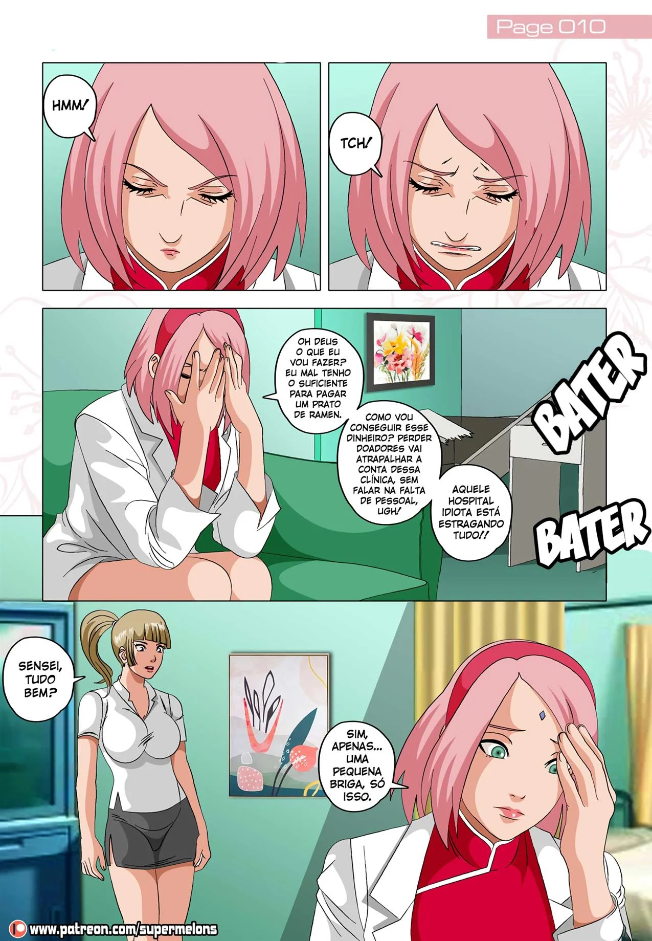 Sakura 2: A Ninja Safada do Beco - Sexo Explícito do Naruto em HQ