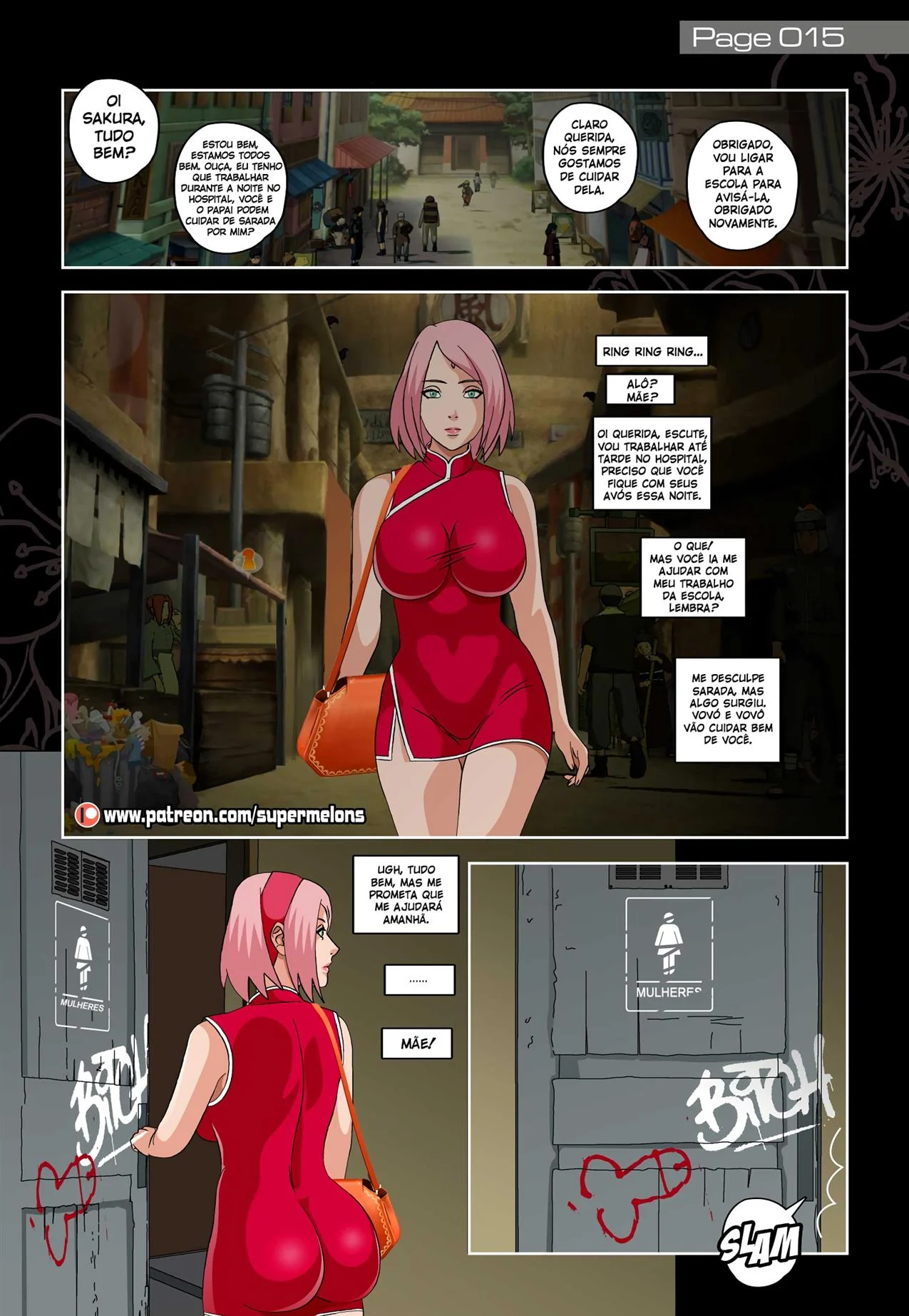 Sakura 2: A Ninja Safada do Beco - Sexo Explícito do Naruto em HQ